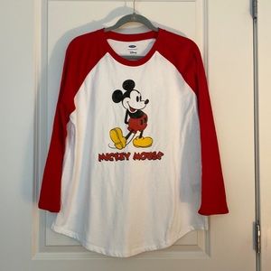 Disney Mickey Mouse Old Navy Raglan Tee NWT